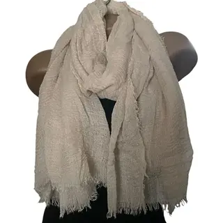 Dames Effen Kleur Sjaal 88# Beige