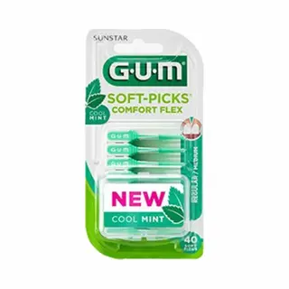 3x Gum Soft-Picks Comfort Flex Mint Medium 40 Stuks