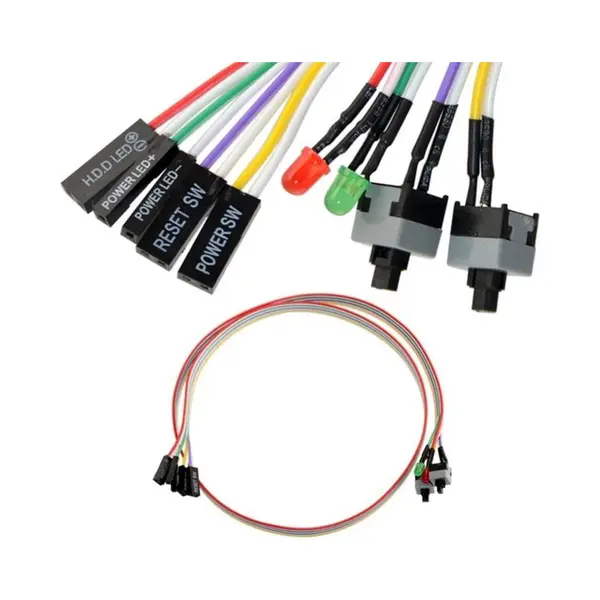Moederbord Aan Uit Pc Power Reset Schakelaar Hdd Power Led thumbnail