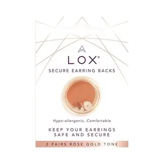 Connoisseurs Lox Rose Gold Secure Earring Backs 2 Pairs