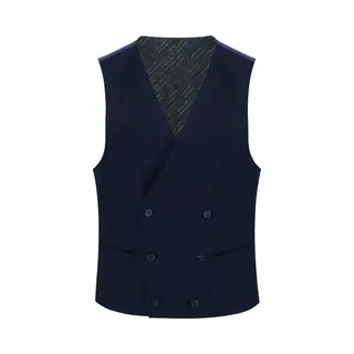 Remus Uomo Slim Fit Polyviscose Stretch Waistcoat In Navy - 44R