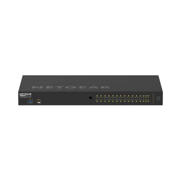 Netgear GSM4230P-100EUS network switch Managed L2/L3 Gigabit Ethernet (10/100/1000) Power over Ethernet (PoE) 1U Black thumbnail
