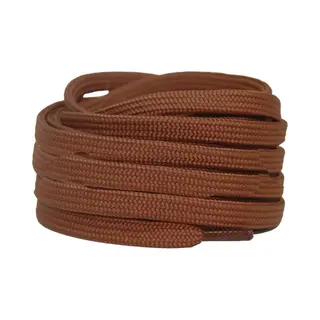 Platte Schoenveters 8mm Polyester Cognac 90cm