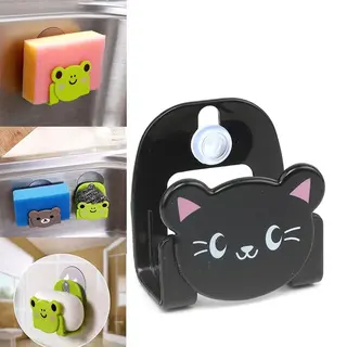 home online Sponshouder- Waterbestendig- Keukenaccessoires- Zuignap- Ophanghaak- Vaatdoekhouder- Polypropeen- Wit