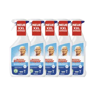 Mr Propre 5x Mr Proper Badkamerreiniger | 5x 800ml | Badkamer | Met De Frisse Geur Van Febreze | Schoonmaak | Xxl | Voordeelverpakking