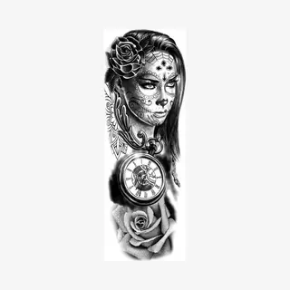 Tijdelijke Tattoo Shop Tijdelijke Tattoo - Sleeve Tattoo - Tattoo Sticker - Zwart/Wit Tattoo - Ontwerp Tattoo - Vrouwen & Mannen Tattoo - Nep Tattoo - Tatoeage & Tatoeages -