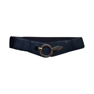 Mc Tailleriem Dames - Elastische Tailleriem - Zwart Gouden Gesp - One Size