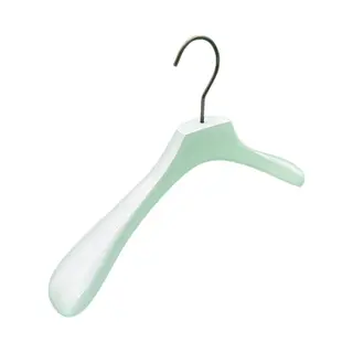 TopHangers [Set Van 5] Luxe Hoogglans Witte Houten Kledinghanger / Garderobehanger / Jashanger Met Draaibare 4mm Dikke Koperkleurige Haak
