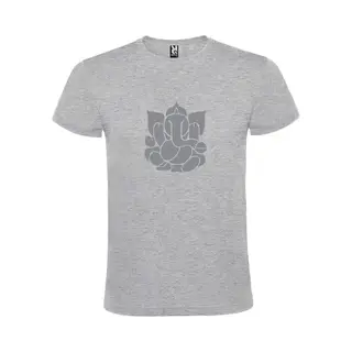 Roly Grijs T Shirt Met Print Van De "heilige Olifant Ganesha " Print Zilver Size Xxxxl