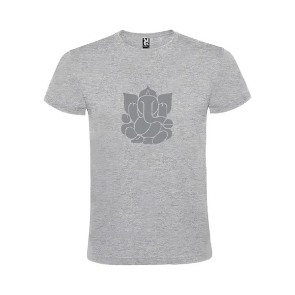 Roly Grijs T Shirt Met Print Van De "heilige Olifant Ganesha " Print Zilver Size Xxxxl thumbnail