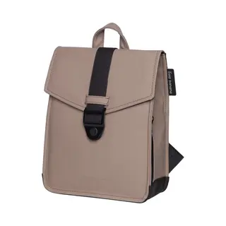 Bold Banana Envelope Mini Rugzak - Compact - Vegan - Waterdicht - Tabletvak - Dames - School - Werk - Dagje Stad - Rugtas - Dagje Weg - Donkertaupe