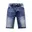 Blauw, Korte Spijkerbroek Heren Stretch - Denim Short