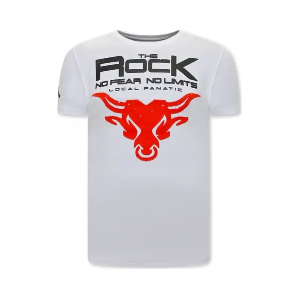 Local Fanatic The Rock Heren T-shirt - Wit thumbnail