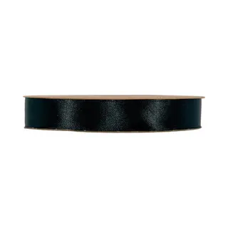 Lint - Zwart - 50m X 15mm | Double Satin Classic | Dubbelzijdig Luxe Satijnen Lint | Feestlint Op Rol | Satijn Lint | Cadeaulint