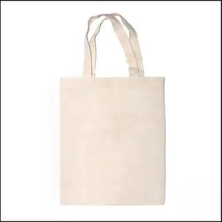kadoonline Katoenen Tassen - 40 X 35 Cm - 10 Stuks - Crème - Milieu Bewust - Hoogwaardige Kwaliteit - Katoen - Tas - Schoudertas - Zomer