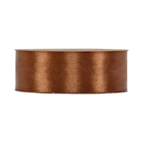 Lint - Bruin - 50m X 40mm | Double Satin Classic | Dubbelzijdig Luxe Satijnen Lint | Feestlint Op Rol | Satijn Lint | Cadeaulint thumbnail