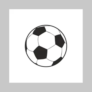 kadoonline Sluitstickers - Sluitzegels - Voetbal - Wit-Zwart - Etiketten - 250 Stuks - O35mm