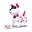 roze, wit