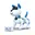 blauw, wit