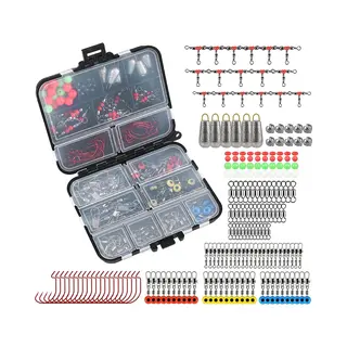 Complete Visaccessoire-set - Gevulde Tackle Box, - 180-delig - Visset - Vishaken - Visaccessoires - Visgerei - Visuitrusting - Wartels - Visgewichten