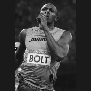 25 Artstreet Usain Bolt Poster - Zwart Wit - Atletiek - Olympische Spelen - Atleet - Jamaica - Sprint - Historisch - Posters - Formaat 60x90cm - Wanddecoratie -