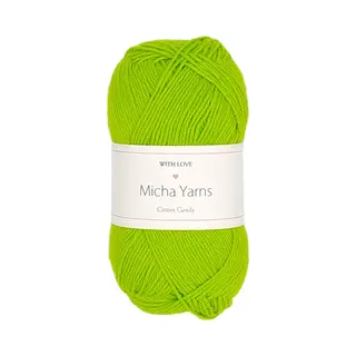 Micha Yarns - 100% Katoen Haakgaren - 5 Bollen Haakkatoen - 5 X 50gram - 170meter Per Bol - Appel Groen (017)