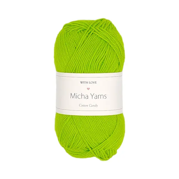 Micha Yarns - 100% Katoen Haakgaren - 5 Bollen Haakkatoen - 5 X 50gram - 170meter Per Bol - Appel Groen (017) thumbnail