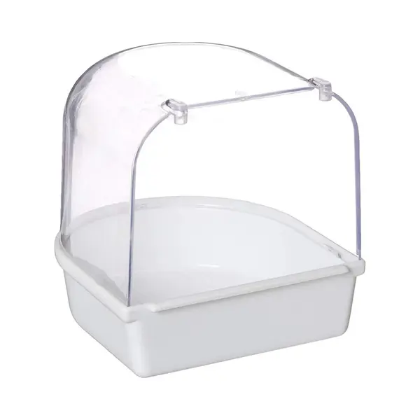 Vogelbad Voor Kooi, Vogelbad, Hangende Kunststof Kooi, Multifunctionele Accessoires Geschikt Voor Lovebirds, Vinken, Parkieten, Mannetjes thumbnail
