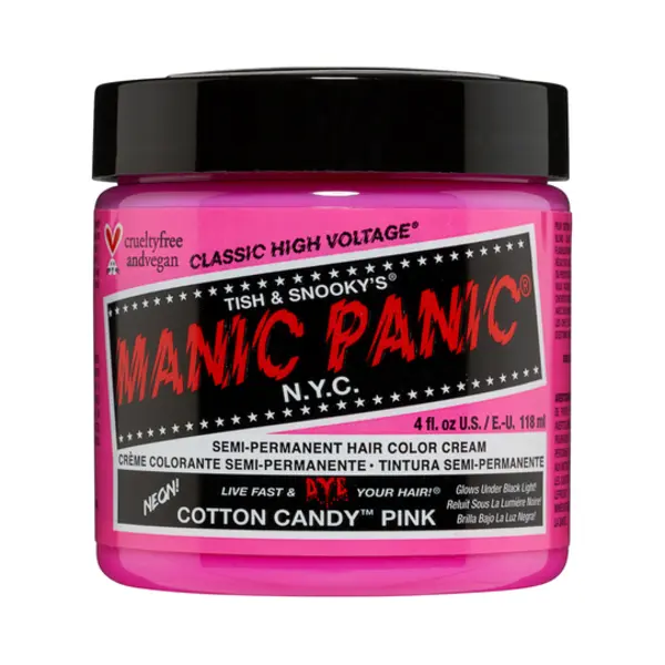 Manic Panic Cotton Candy Pink 118ml High Voltage Classic Cream Formula thumbnail