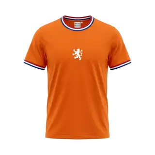 Lemon & Soda T-shirt Nederland - Supporter Shirt Holland Voor Ek/Wk Voetbal & Koningsdag - 100% Katoen - Unisex Dames / Heren - Oranje - Maat L