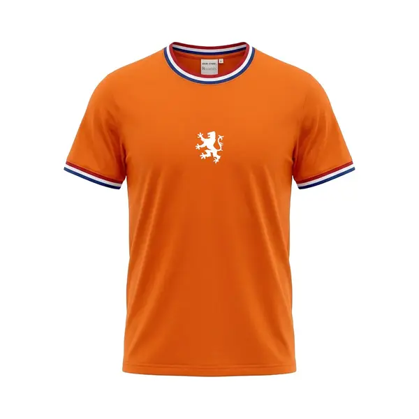 Lemon & Soda T-shirt Nederland - Supporter Shirt Holland Voor Ek/Wk Voetbal & Koningsdag - 100% Katoen - Unisex Dames / Heren - Oranje - Maat L thumbnail