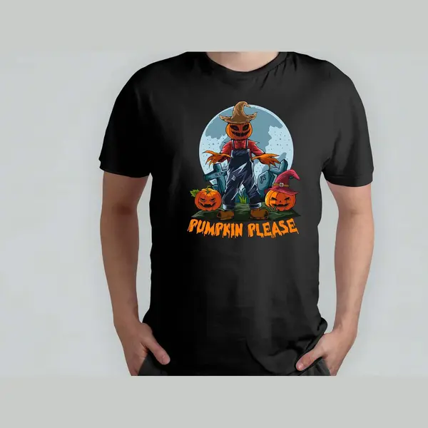 Roly Pumpkin Please - T Shirt - Halloween - SpookySeason - TrickOrTreat - HauntedHouse - Spookseizoen - TrickOfTreat - Spookhuis thumbnail