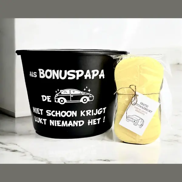Vaderdag Cadeau - Autowasset | Bonus Papa’s Poets Set | Cadeau Voor Bonus Papa | Autopoets Set | Verjaardag Bonuspapa | Als Bonus Papa Zijn Auto thumbnail