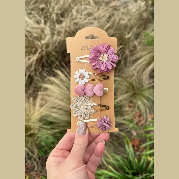 EindelijkLeuk Haarspeldjes Voor Meisjes - Haaraccessoires Meisjes - Haarspeldjes Voor Meisjes En Baby's - Haarknipjes - Haarclips - Handgemaakte Haaraccessoires thumbnail
