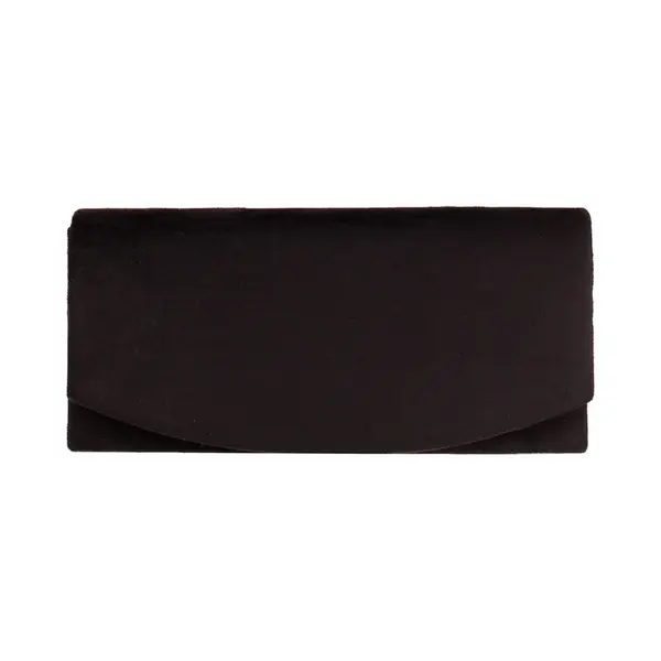 S.y.w Avondtasje - Zwart Fluweel Zacht - Magneetsluiting - Schouderketting - 20x10cm thumbnail