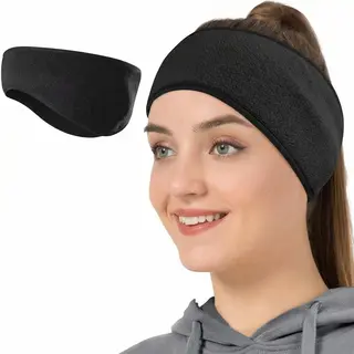 Hypedpair Oorwarmer | Hoofdband | Earmuffs | Fleece | Wintersport | Sport | Zwart
