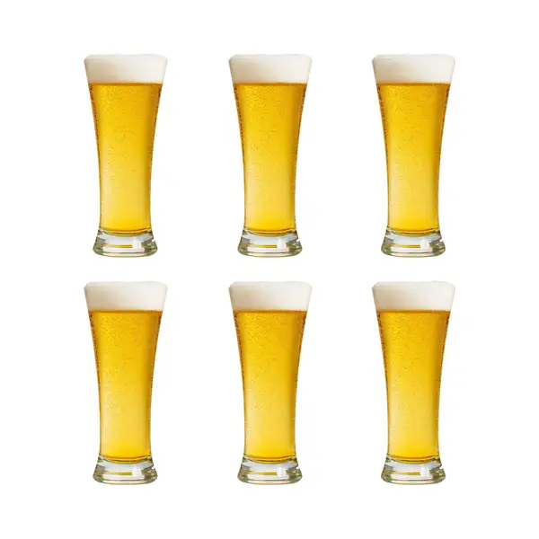 Professionele Bierglazen - (6 Stuks) - 320ml - Bierglas - Bier - Glas - 32cl/0.32L - Pils - Glazen Set - Hoogwaardige Kwaliteit - Vaasje - Speciaal thumbnail