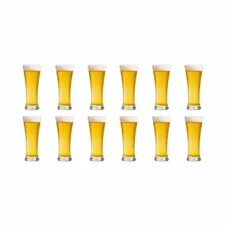 Professionele Bierglazen - (12 Stuks) - 320ml - Bierglas - Bier - Glas - 32cl/0.32L - Pils - Glazen Set - Hoogwaardige Kwaliteit - Vaasje - Speciaal
