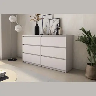 Promeubels Pro-meubels - Ladekast Stamford - Beige - 138cm - Opbergkast - Commode - Slaapkamer - Woonkamer