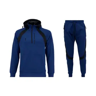 Hitman - Trainingspak Heren - Joggingpak Heren - Sportkleding Heren - Cadeau Voor Man - Royaal Blauw - Maat M