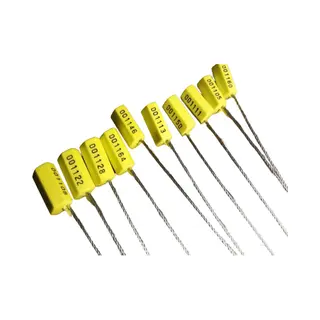 Pro Plastics 10 Stuks Zelfsluitende Beveiligingszegels – 30 Cm Stalen Zegels Voor Diefstalbeveiliging En Integriteitscontrole Van Koffers, Kisten, Containers,