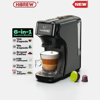 Seastone - Nieuw 6 In1 Capsule Koffiezetapparaat -HiBREW H1B - Koffiemachine - Warm-Koud - Meerdere Espresso Cafetaria - Cappuccino -