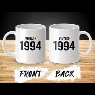 sublimeer Vintage 1994 Mug, Verjaardagscadeau Idee, Jaren 90 Nostalgie, 30e Verjaardag, Limited Edition Koffiemok, Uniek Cadeau
