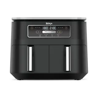 Ninja AF200EU friteuse Dubbel 7,6 l Vrijstaand 2400 W Heteluchtfriteuse Zwart