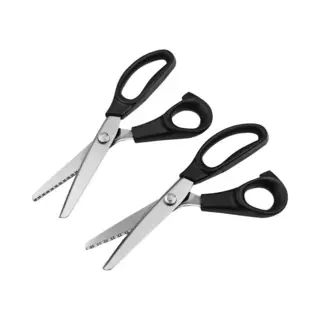 2 Stuks - Kartelschaar Voor Stof - Stofschaar - Textielschaar - Stoffenschaar - Coupeuseschaar Kledingschaar - Geschikt Voor Stof / Denim / Leer /