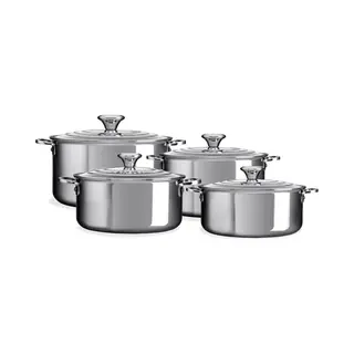 Le Creuset 4-teiliges Topfset Aus 3-ply Plus Edelstahl, 96605400000000