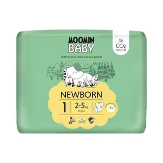 Moomin Ecologische Luiers Maat 1 Newborn 25 Stuks