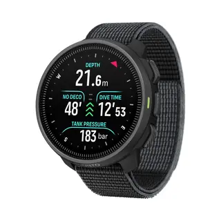 Suunto Nautic S Tauchcomputer, Amoled-Bildschirm, 60 Stunden Tauchzeit, 80 Meter Wasserdicht, Integriertes Gps, Offline-Karten, Drahtlose Gasanalysen,