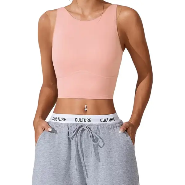 SparkNine Supportflex Sporttop - Tanktop Met Uitneembare Pads - Sportbeha - Met Hoge Ondersteuning - Aansluitend - Ademend - Rekbaar - Stijlvol - Comfortabel - thumbnail