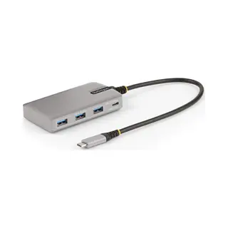 StarTech.com 4-Port Usb-C Hub mit Dp Alt Mode Videoausgang 4K 60Hz - Usb-C auf 3x Usb-A & Usb-C, 100W Power Delivery, Usb 3.2 10Gbps, 30cm Kabel, Usbc Verteiler/Splitter Usb-C zu Usb, Tragbarer Usb-C Hub